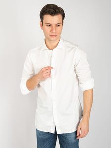 Camicia fil a fil - Bianco
