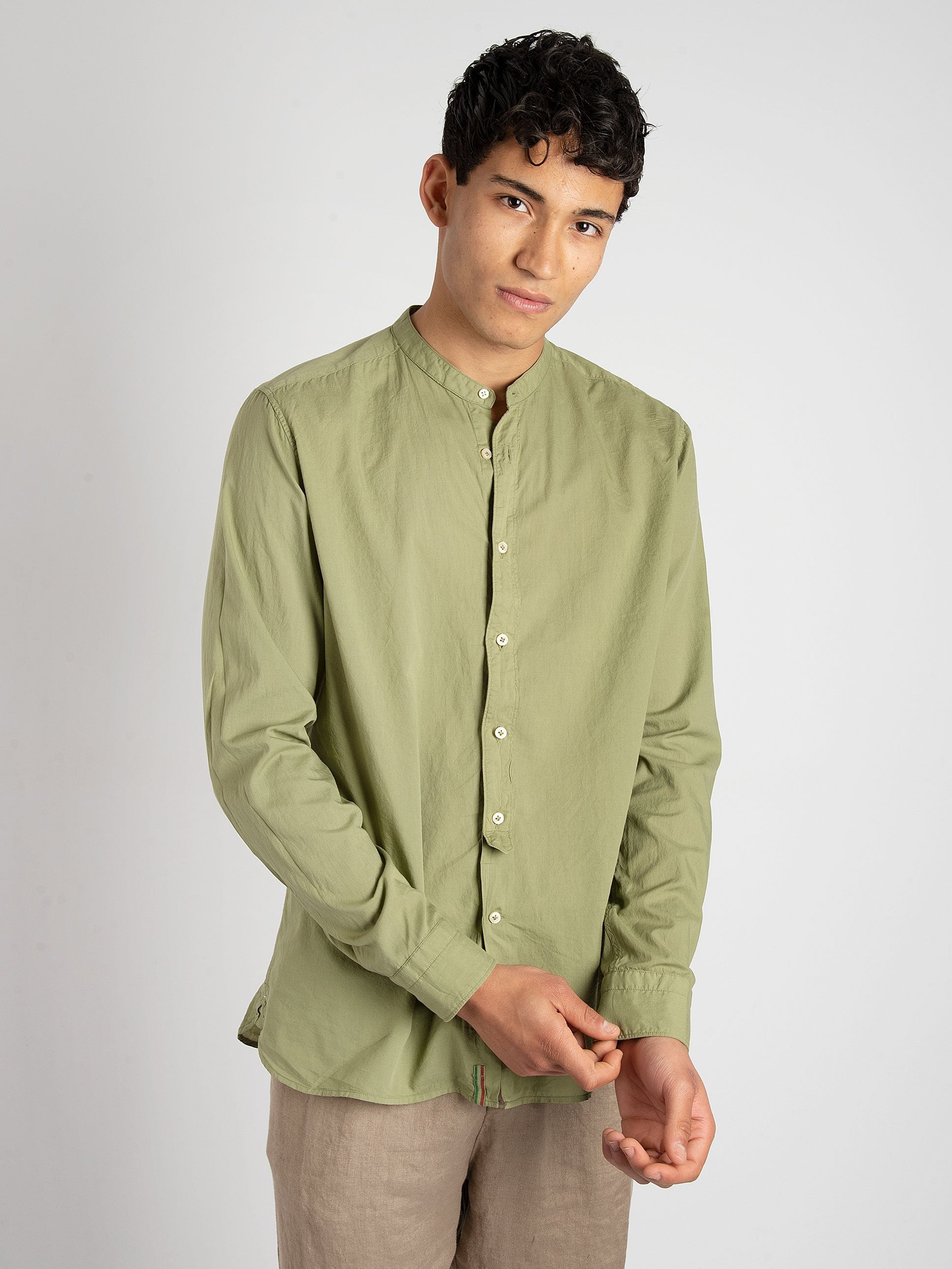 Camicia Coreana  - Verde