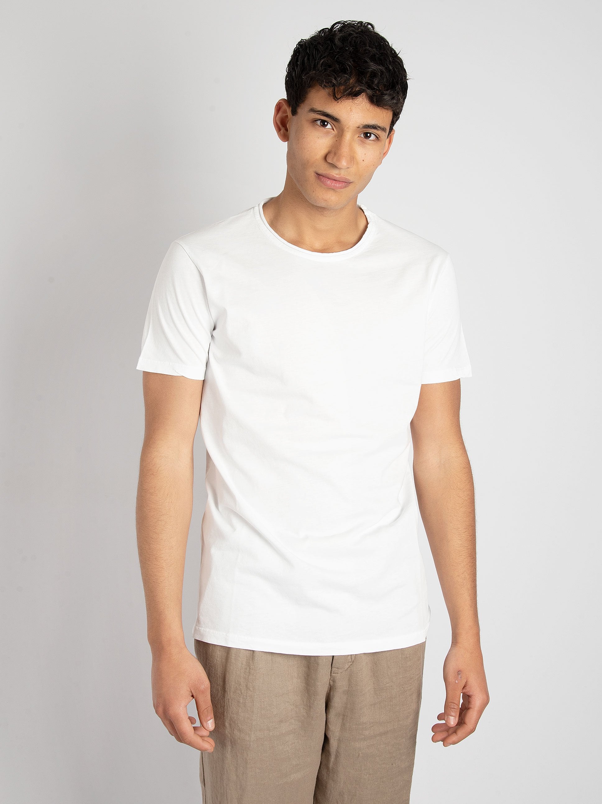 T-shirt 'Roll' - Bianco