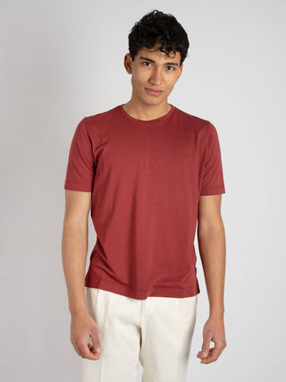 T-shirt Cotone Modal - Bordò