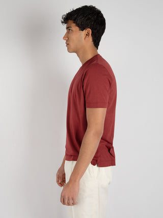 T-shirt Cotone Modal - Bordò