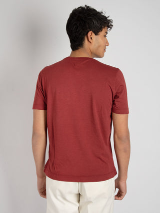 T-shirt Cotone Modal - Bordò