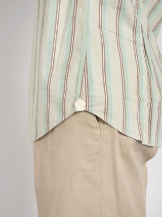 Camicia Righe - Verde/Beige