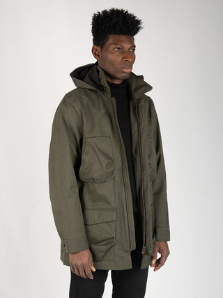 Giacca Nesta Falck Hopsack - Verde Militare