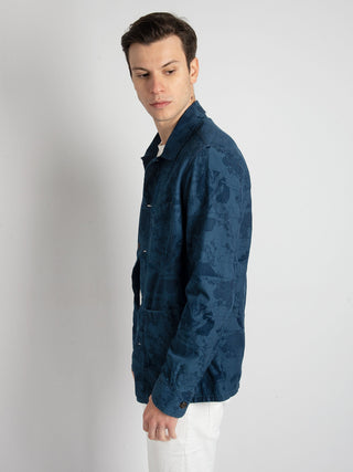 Overshirt  'Oriental' - Indaco