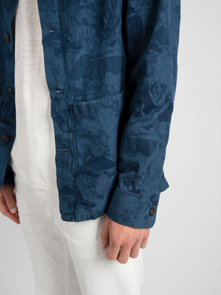 Overshirt  'Oriental' - Indaco