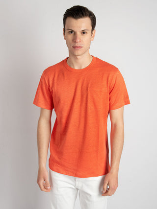 T-Shirt Lino - Arancione