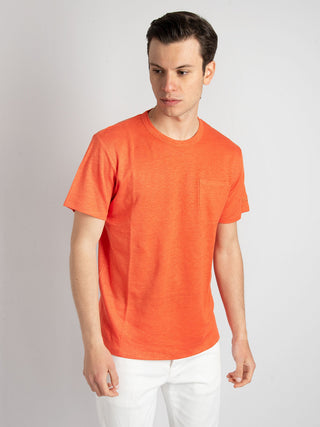 T-Shirt Lino - Arancione