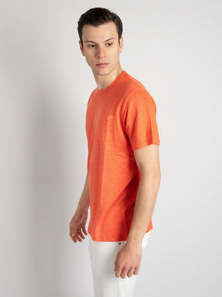 T-Shirt Lino - Arancione