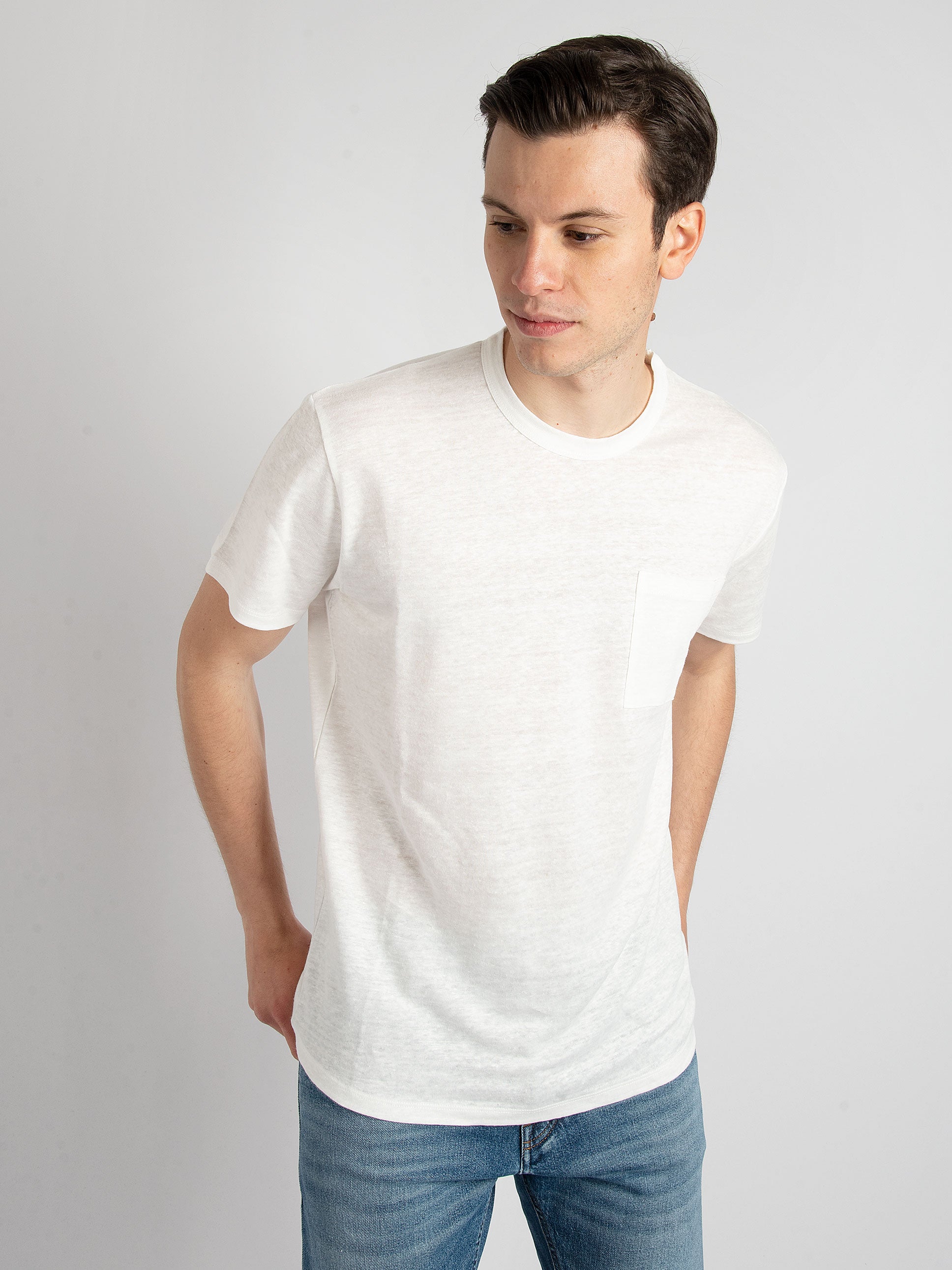 T-Shirt Lino - Bianco