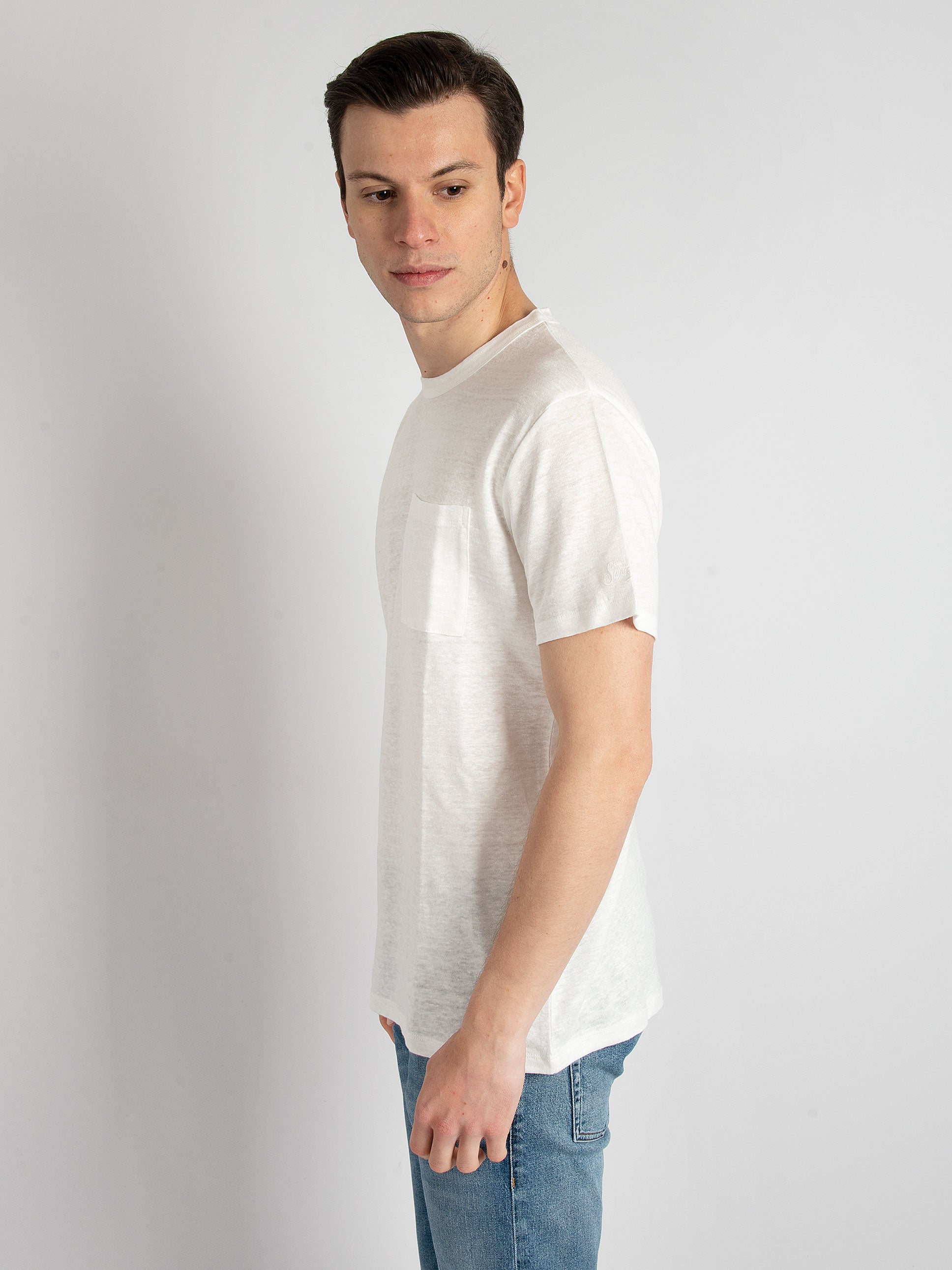 T-Shirt Lino - Bianco