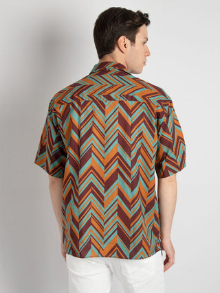 Camicia 'Geometric' - Multicolor