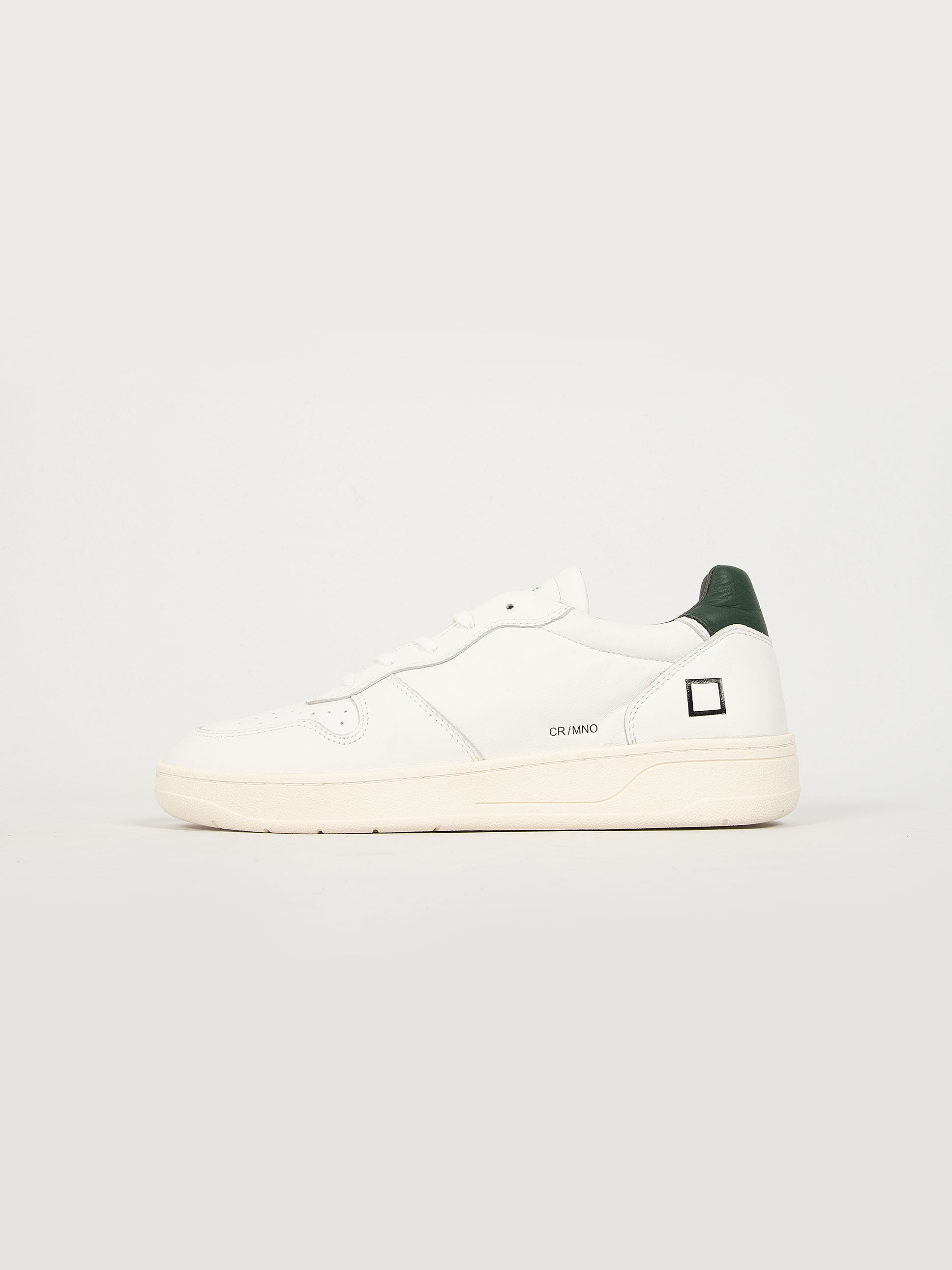 Sneakers' Court Mono White-Green' - Bianco/Verde