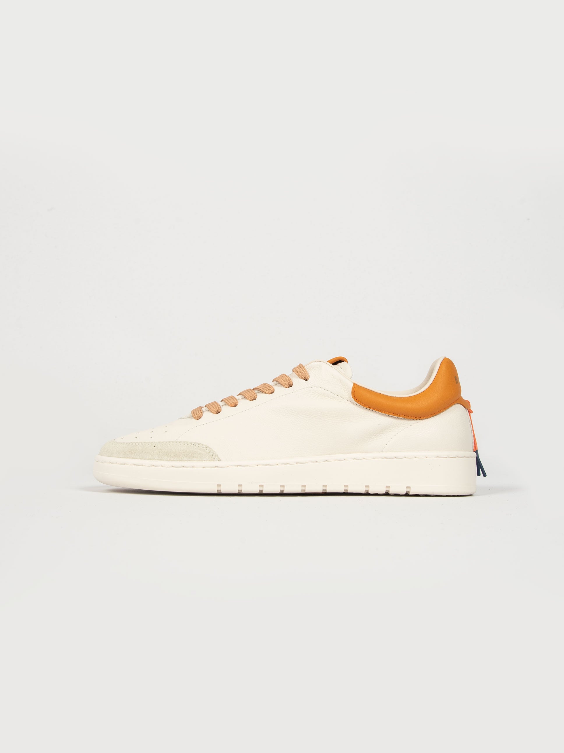 Sneakers Guga Pelle - Bianco/Arancio