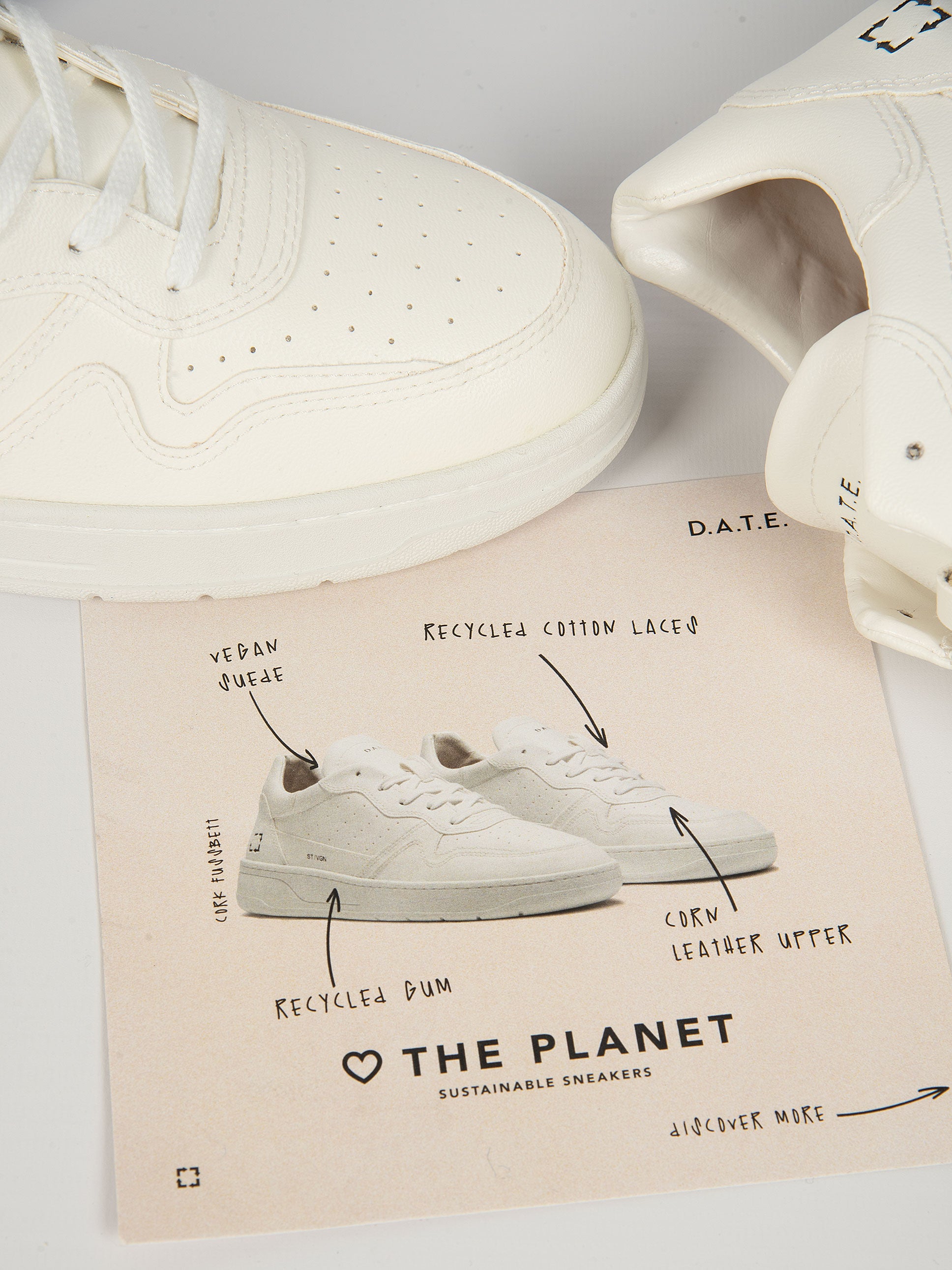 Sneakers Step Eco-Vegan - Bianco