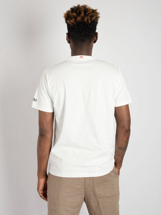 T-shirt 'Vespa Outline' - Bianco