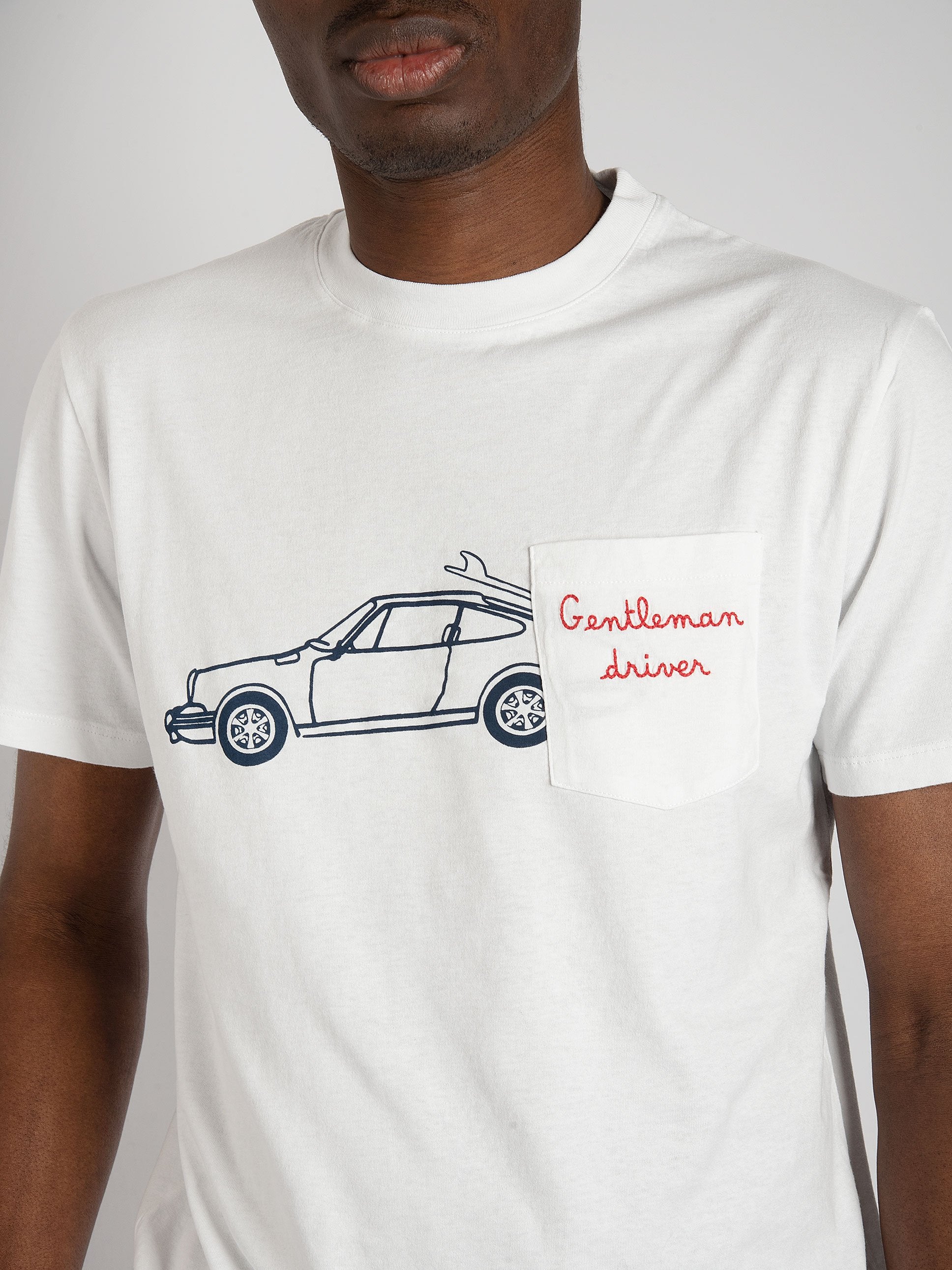 T-shirt 'Gentle Driver' - Bianco