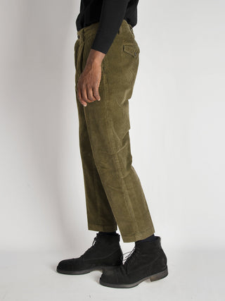 Pantalone Velluto Pences - Verde Militare