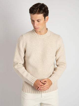 Maglia Girocollo Finezza tre - Beige