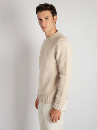 Maglia Girocollo Finezza tre - Beige