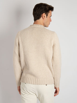 Maglia Girocollo Finezza tre - Beige