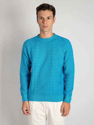 Maglia Fisherman - Turchese