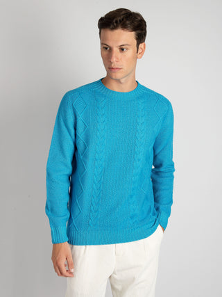 Maglia Fisherman - Turchese