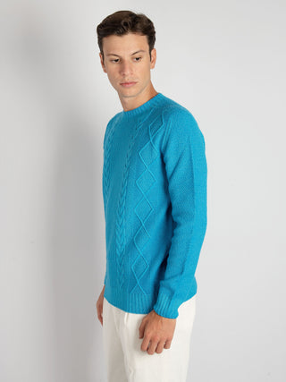 Maglia Fisherman - Turchese