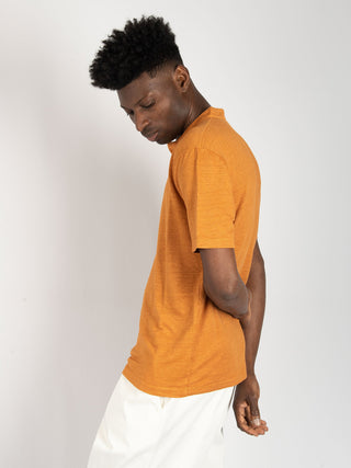 Maglia Chester in Lino - Arancio