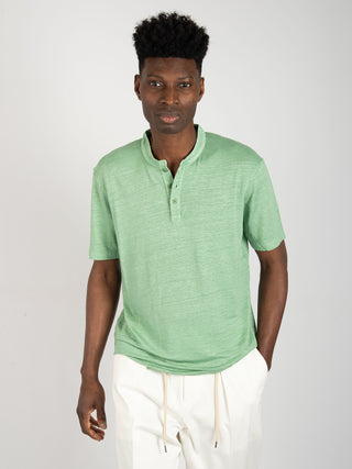 Maglia Chester in Lino - Verde