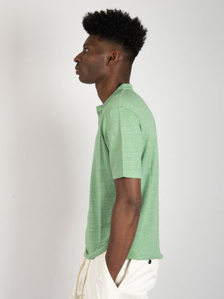 Maglia Chester in Lino - Verde