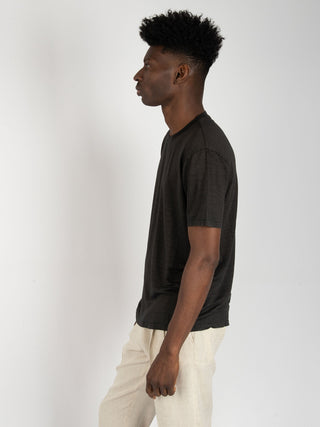 Maglia Lino Stretch - Antracite