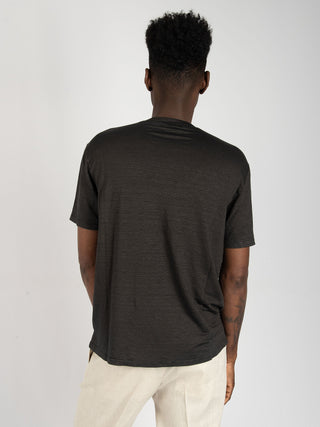 Maglia Lino Stretch - Antracite