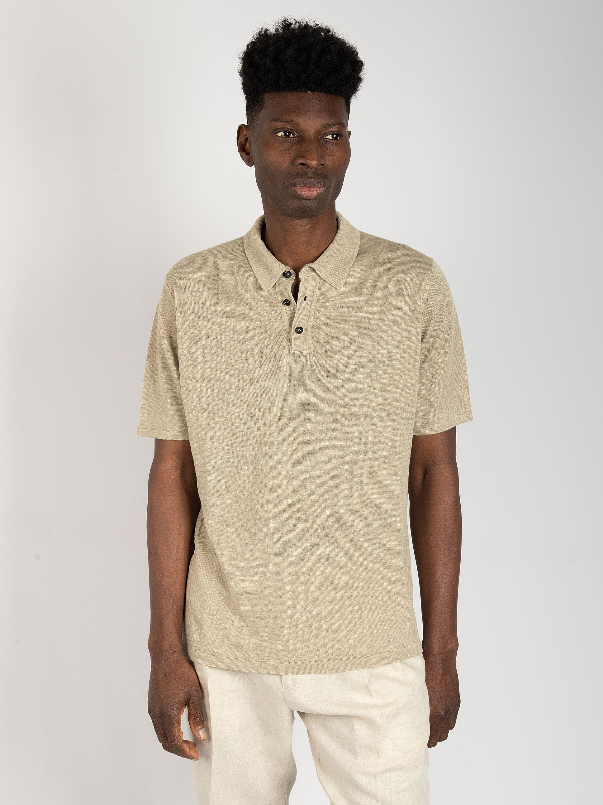 Polo Lino - Sabbia
