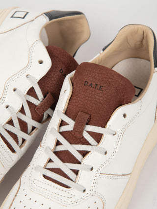 Sneakers 'Court Leather ' - Bianco/Bordo'