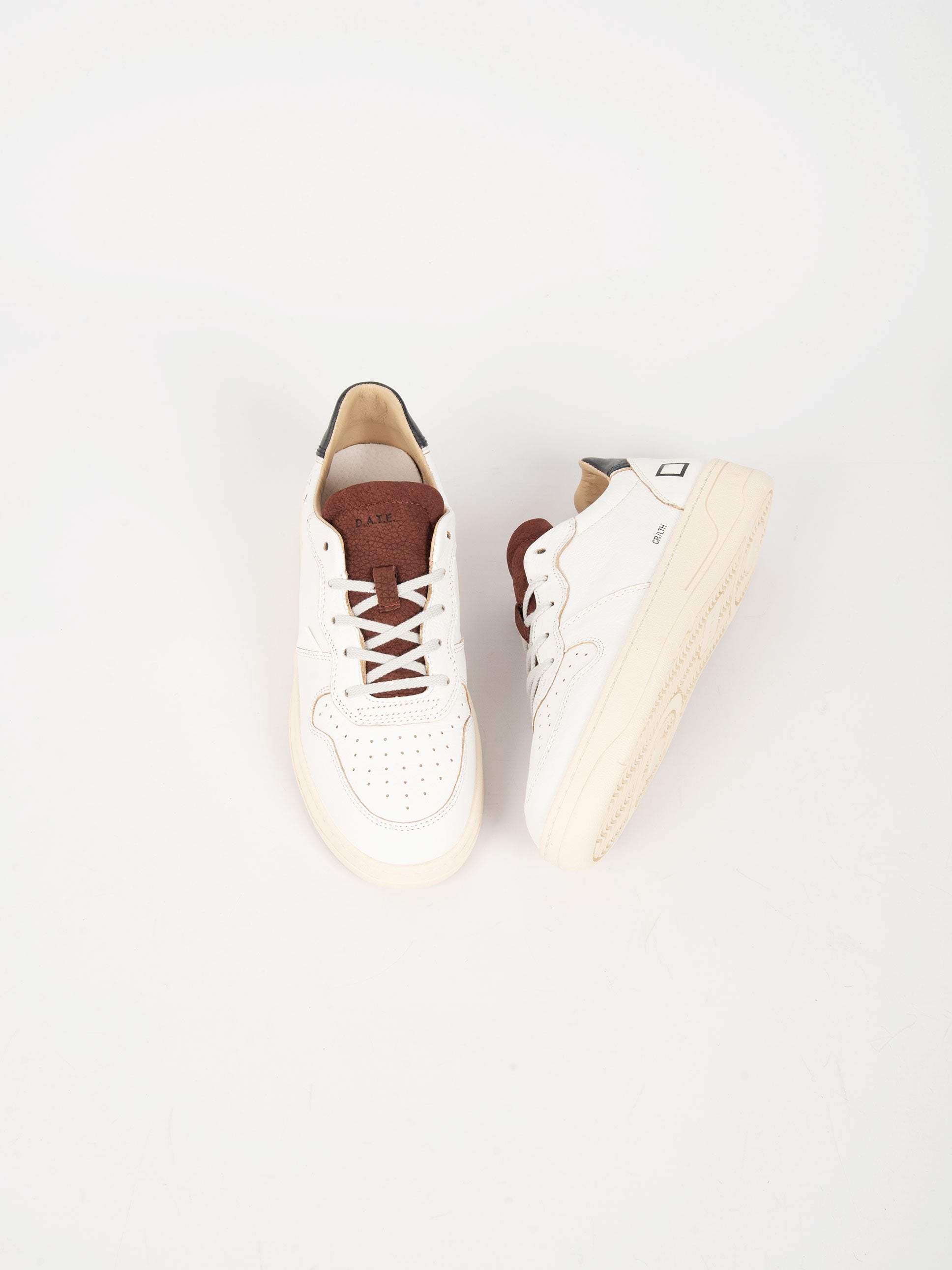 Sneakers 'Court Leather ' - Bianco/Bordo'