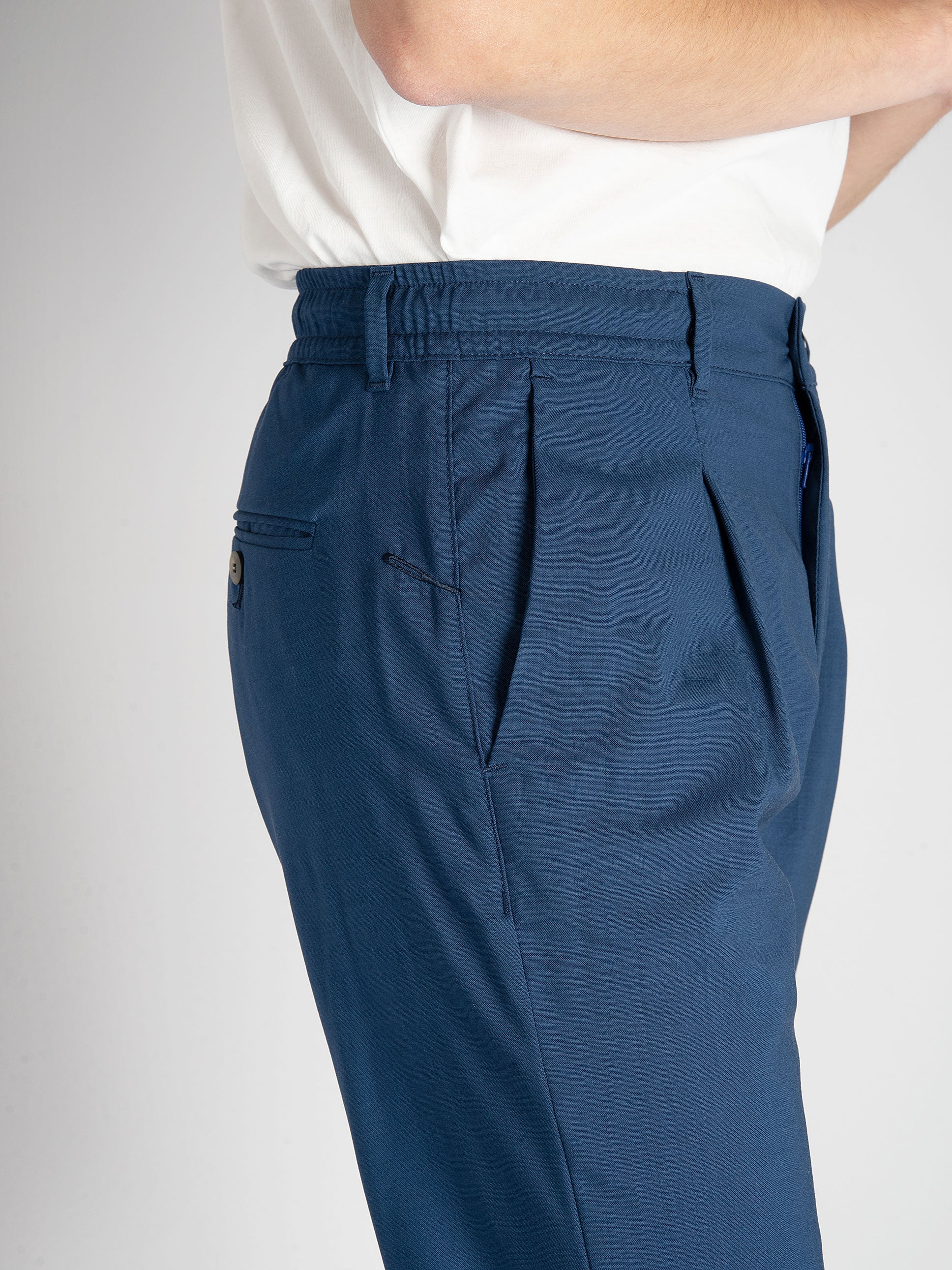 Pantalone 'S.mitte' Lana - Blu Royal