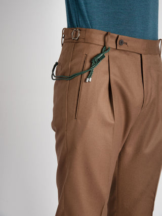 Pantalone 'Retro' Lana - Bronzo