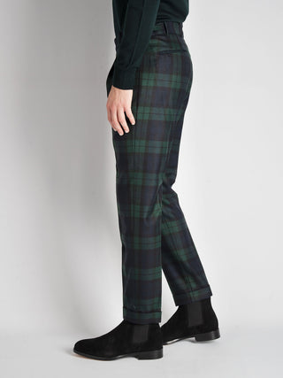 Pantalone 'Retro' Blackwatch - Blu/Verde