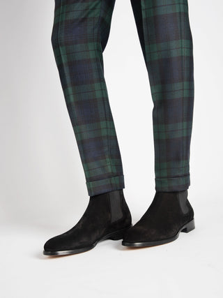 Pantalone 'Retro' Blackwatch - Blu/Verde