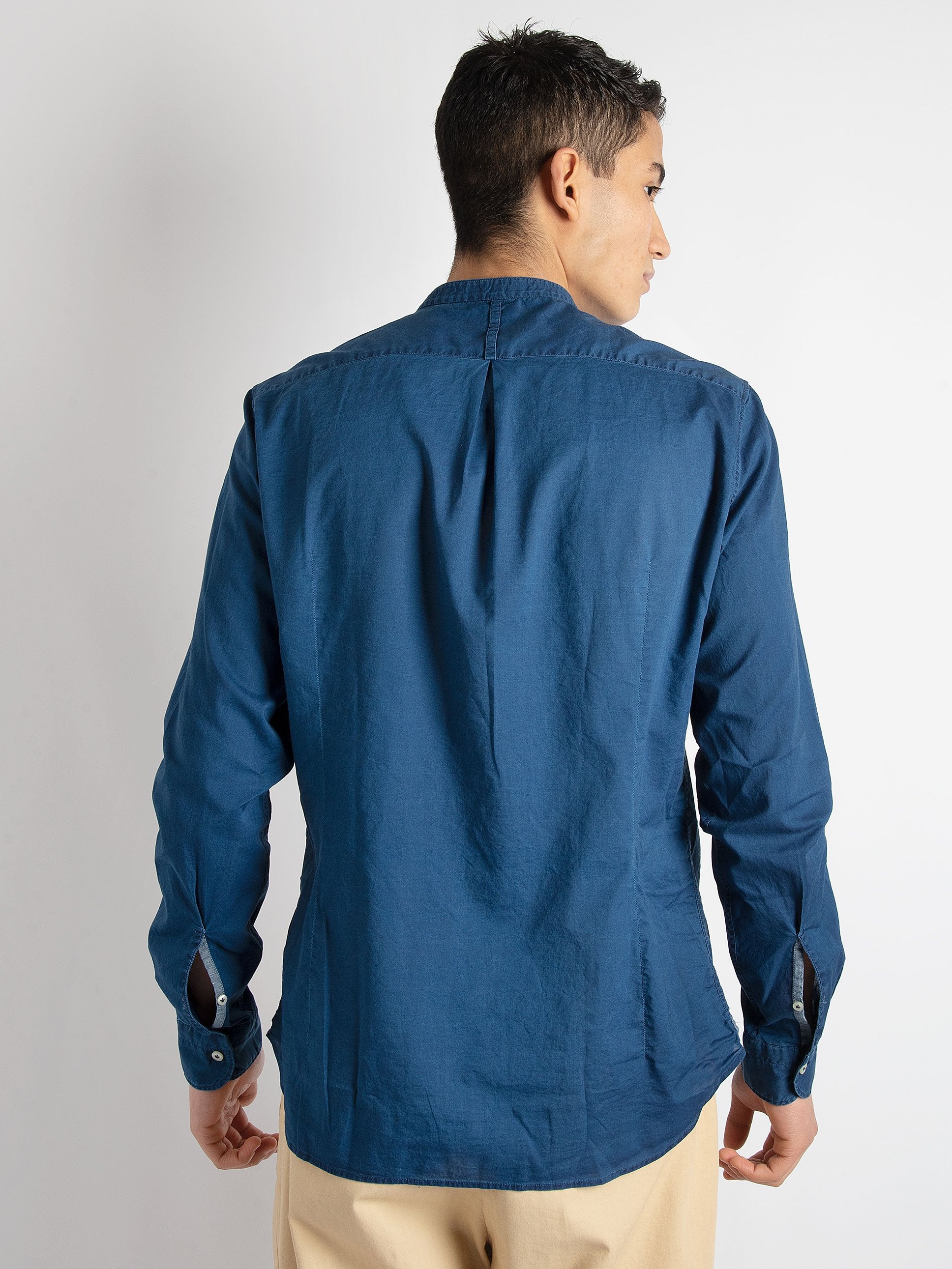 Camicia Coreana  -  Blu