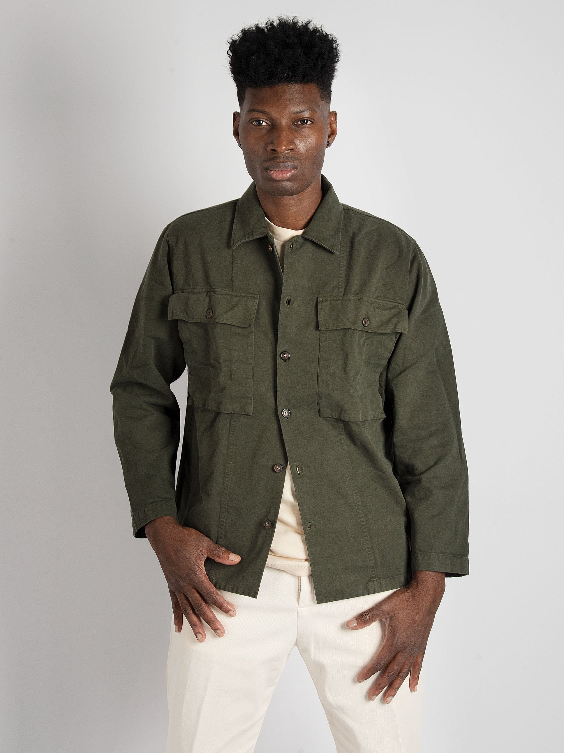 Over Shirt 'Pacific' - Verde Militare