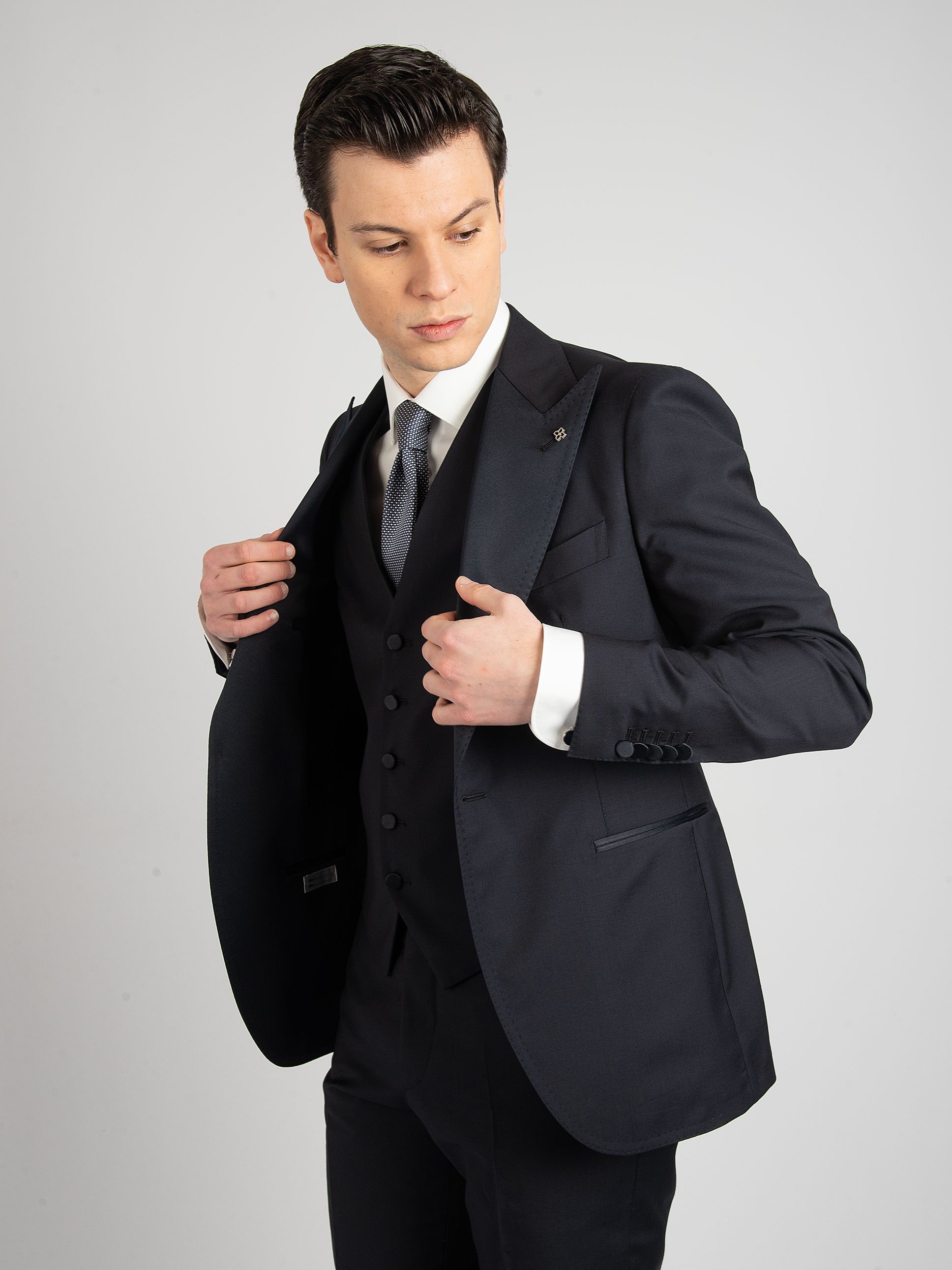 Tagliatore Smoking 'Pino Lerario' Lana Blu Notte – Naldi