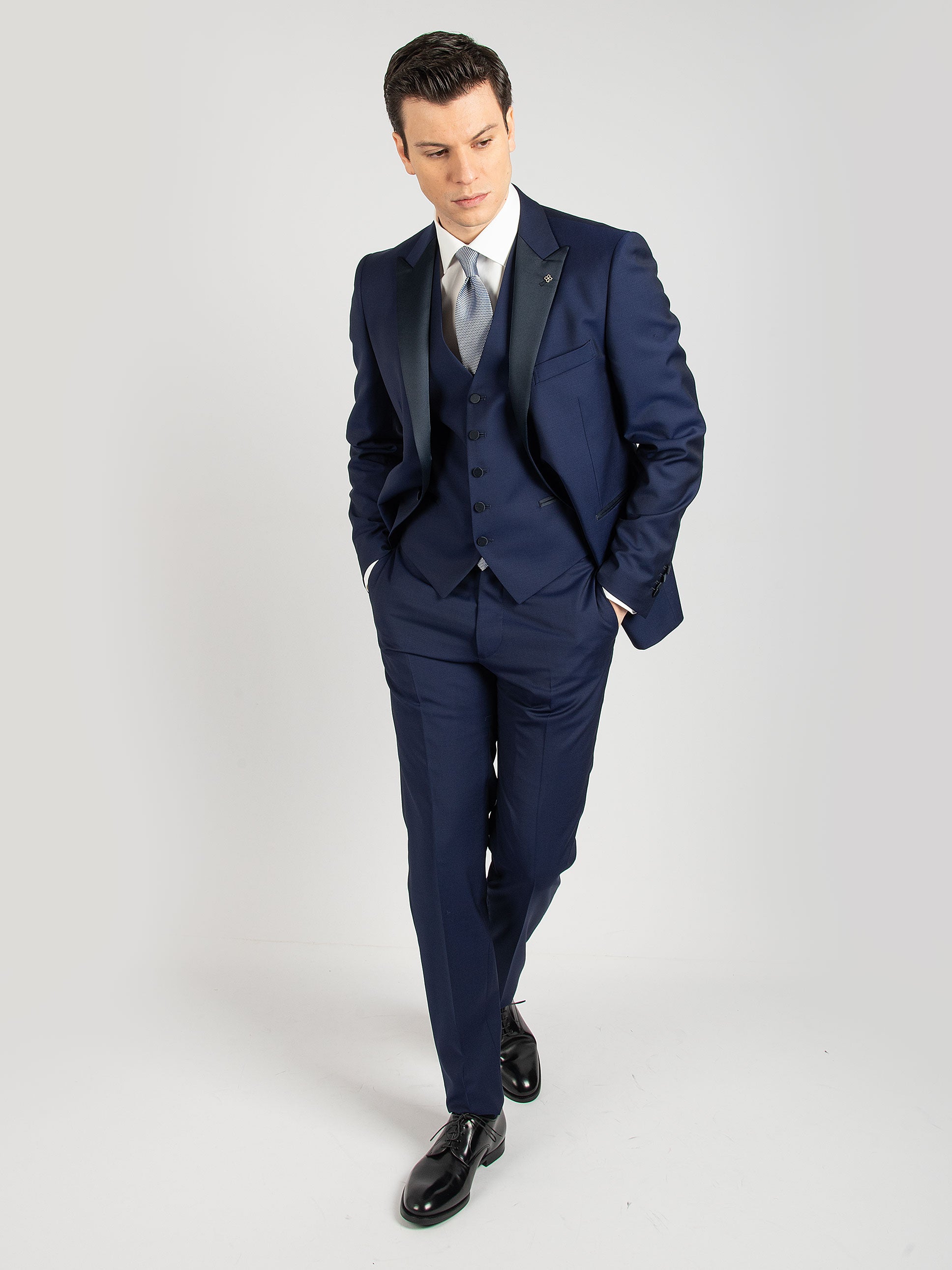 Tagliatore Smoking Lana Liscia Blu Royal – Naldi - Main Image