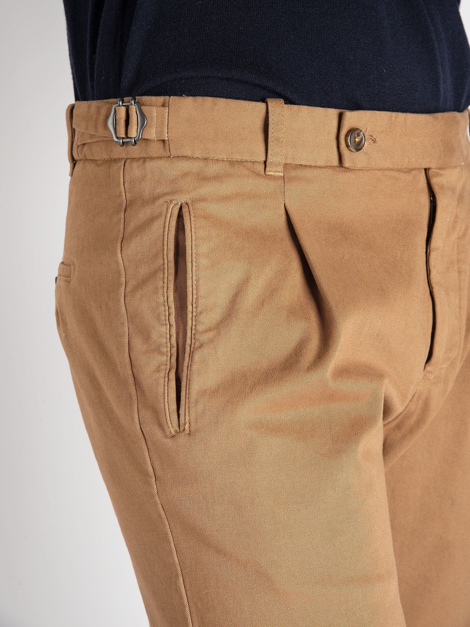 Pantalone 'Retro' Cotone - Tabacco