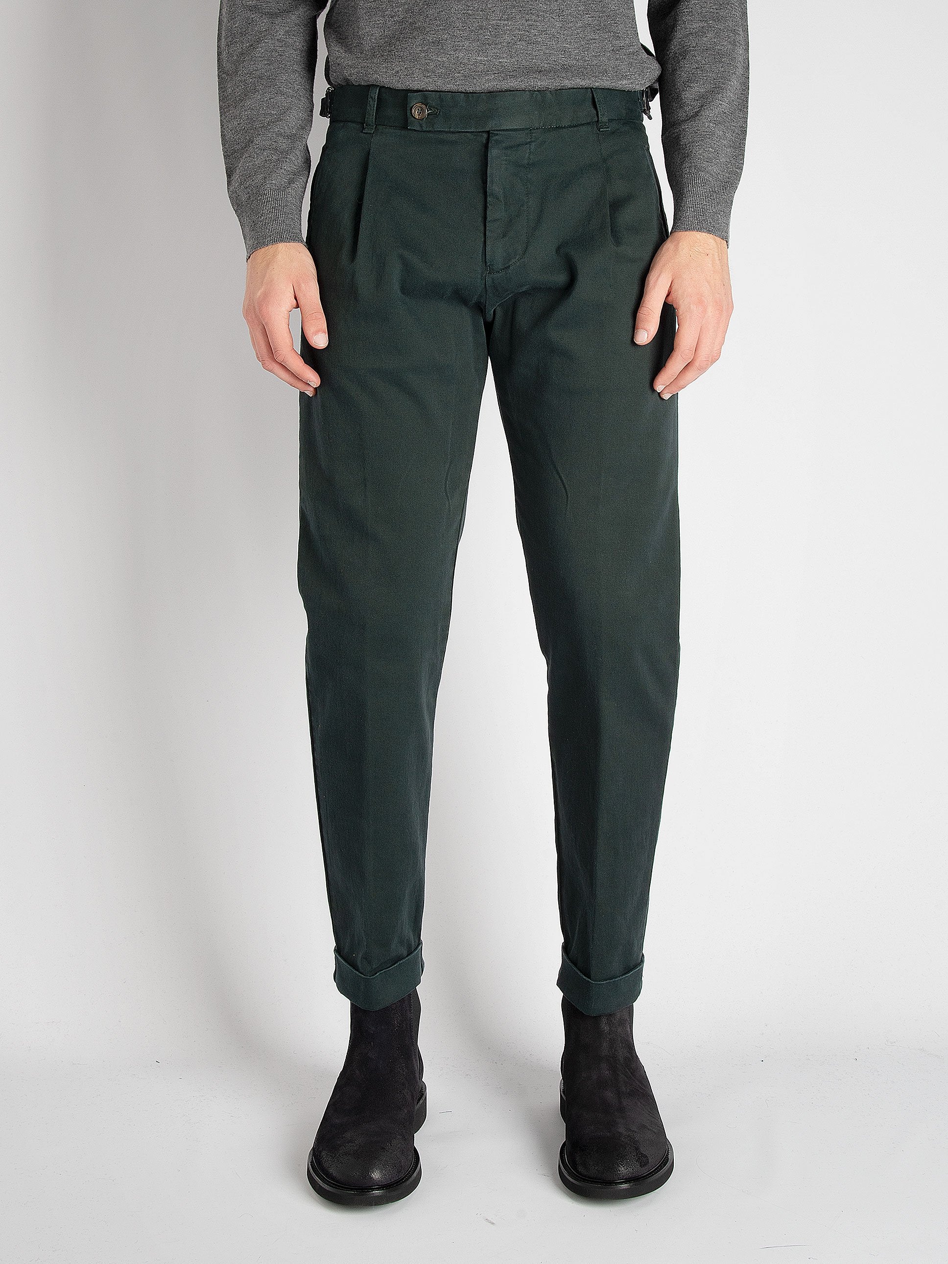 Pantalone 'Retro' Cotone - Verde