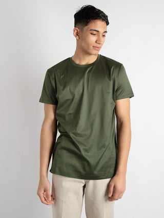 T-shirt in filo di scozia - Verde