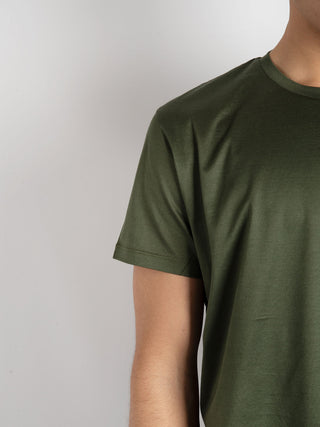 T-shirt in filo di scozia - Verde