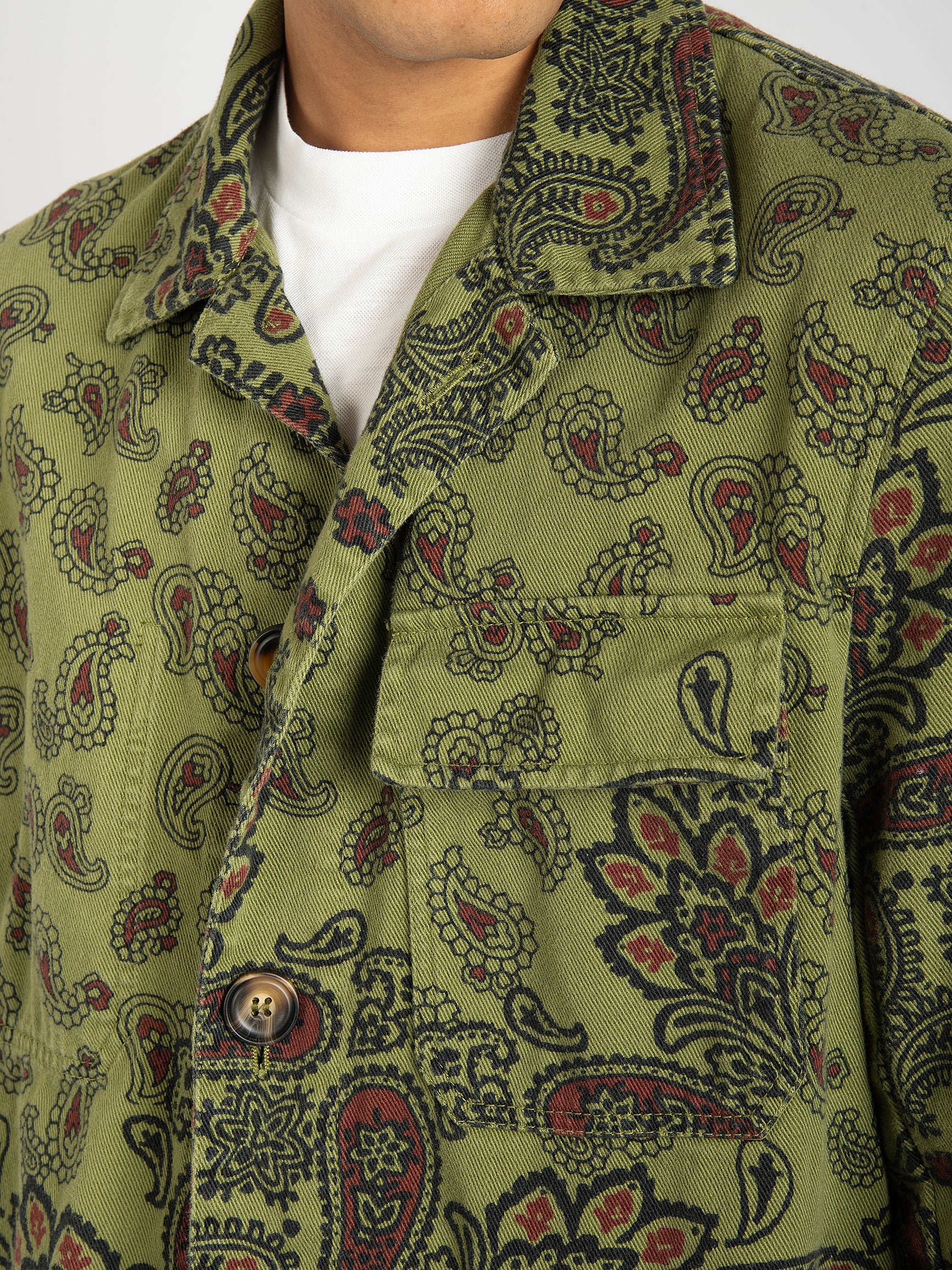 Giacca Camicia "Mustang"  - Verde