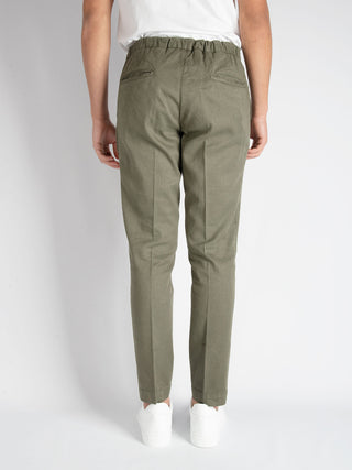 Chino 'Leisure II' Lino/Cotone - Verde